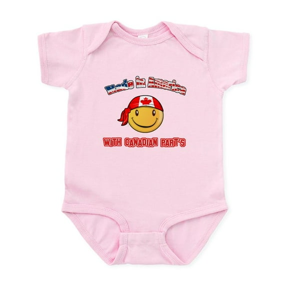 CafePress - Made In America With Canadian Parts Infant Bodysui - Baby Light Bodysuit, Size Newborn - 24 Months