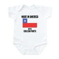 thumbnail image 1 of CafePress - Made In America With Chilean Parts Body Suit - Baby Light Bodysuit, Size Newborn - 24 Months, 1 of 4
