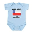 thumbnail image 1 of CafePress - Made In America With Chilean Parts Body Suit - Baby Light Bodysuit, Size Newborn - 24 Months, 1 of 4