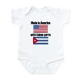 thumbnail image 1 of CafePress - Made In America With Cuban Parts Body Suit - Baby Light Bodysuit, Size Newborn - 24 Months, 1 of 4