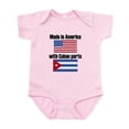 thumbnail image 1 of CafePress - Made In America With Cuban Parts Body Suit - Baby Light Bodysuit, Size Newborn - 24 Months, 1 of 4