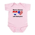 thumbnail image 1 of CafePress - Made In America With Dutch Parts Body Suit - Baby Light Bodysuit, Size Newborn - 24 Months, 1 of 4