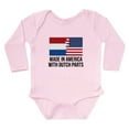 thumbnail image 1 of CafePress - Made In America With Dutch Parts Body Suit - Long Sleeve Cotton Baby Bodysuit, 1 of 4