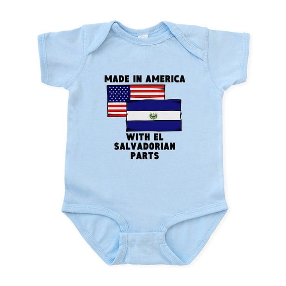 CafePress - Made In America With El Salvadorian Parts Body Sui - Baby Light Bodysuit, Size Newborn - 24 Months