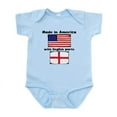 thumbnail image 1 of CafePress - Made In America With English Parts Body Suit - Baby Light Bodysuit, Size Newborn - 24 Months, 1 of 4