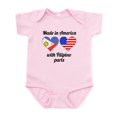 thumbnail image 1 of CafePress - Made In America With Filipino Parts Body Suit - Baby Light Bodysuit, Size Newborn - 24 Months, 1 of 4