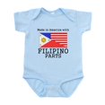 thumbnail image 1 of CafePress - Made In America With Filipino Parts Body Suit - Baby Light Bodysuit, 1 of 4
