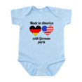 thumbnail image 1 of CafePress - Made In America With German Parts Body Suit - Baby Light Bodysuit, Size Newborn - 24 Months, 1 of 4