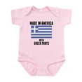 thumbnail image 1 of CafePress - Made In America With Greek Parts Body Suit - Baby Light Bodysuit, Size Newborn - 24 Months, 1 of 4
