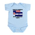 thumbnail image 1 of CafePress - Made In America With Honduran Parts Body Suit - Baby Light Bodysuit, Size Newborn - 24 Months, 1 of 4