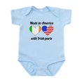 thumbnail image 1 of CafePress - Made In America With Irish Parts Body Suit - Baby Light Bodysuit, Size Newborn - 24 Months, 1 of 4