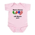 thumbnail image 1 of CafePress - Made In America With Mexican Parts Body Suit - Baby Light Bodysuit, Size Newborn - 24 Months, 1 of 4
