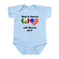 thumbnail image 1 of CafePress - Made In America With Mexican Parts Body Suit - Baby Light Bodysuit, Size Newborn - 24 Months, 1 of 4