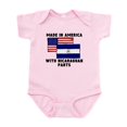 thumbnail image 1 of CafePress - Made In America With Nicaraguan Parts Body Suit - Baby Light Bodysuit, Size Newborn - 24 Months, 1 of 4