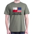 thumbnail image 1 of CafePress - Made In America With Polish Parts T Shirt - Men's Classic Graphic Cotton T-Shirt, 1 of 4