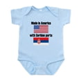 thumbnail image 1 of CafePress - Made In America With Serbian Parts Body Suit - Baby Light Bodysuit, Size Newborn - 24 Months, 1 of 4