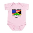 thumbnail image 1 of CafePress - Made In American With Jamaican Parts Body Suit - Baby Light Bodysuit, Size Newborn - 24 Months, 1 of 4