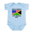 thumbnail image 1 of CafePress - Made In American With Jamaican Parts Body Suit - Baby Light Bodysuit, Size Newborn - 24 Months, 1 of 4
