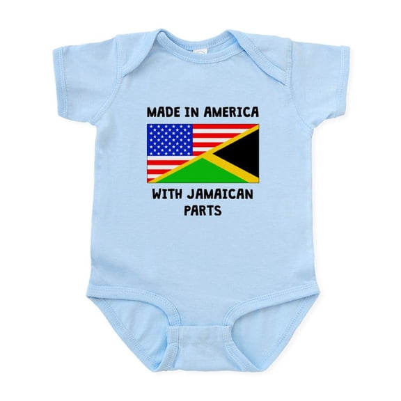 CafePress - Made In American With Jamaican Parts Body Suit - Baby Light Bodysuit, Size Newborn - 24 Months