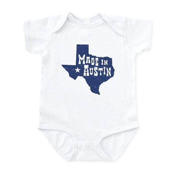 CafePress - Made In Austin Infant Bodysuit - Baby Light Bodysuit, Size Newborn - 24 Months