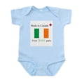 thumbnail image 1 of CafePress - Made In Canada From Irish Parts Infant Bodysuit - Baby Light Bodysuit, Size Newborn - 24 Months, 1 of 4