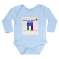 thumbnail image 1 of CafePress - Made In Canada From Italian And Greek Parts Body S - Long Sleeve Cotton Baby Bodysuit, 1 of 4