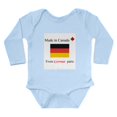 thumbnail image 1 of CafePress - Made In Canada German Body Suit - Long Sleeve Cotton Baby Bodysuit, 1 of 4