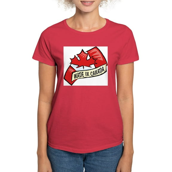 CafePress - Made In Canada T Shirt - Women's Traditional Fit Dark T-Shirt
