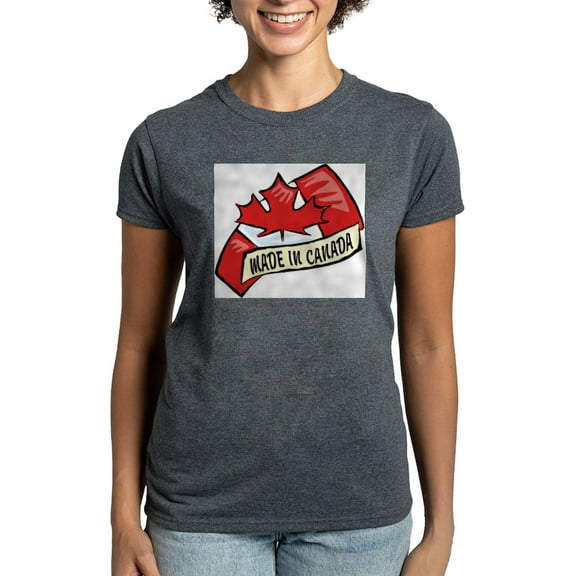 CafePress - Made In Canada T Shirt - Women's Traditional Fit Dark T-Shirt