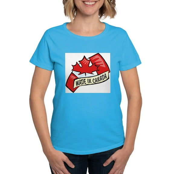 CafePress - Made In Canada T Shirt - Women's Traditional Fit Dark T-Shirt