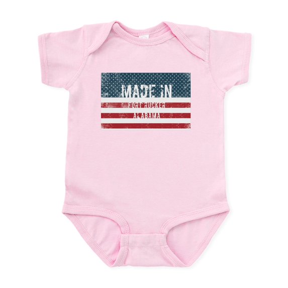 CafePress - Made In Fort Rucker, Alabama Body Suit - Baby Light Bodysuit, Size Newborn - 24 Months