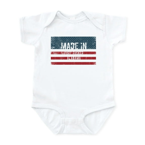 CafePress - Made In Fort Rucker, Alabama Body Suit - Baby Light Bodysuit, Size Newborn - 24 Months