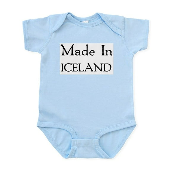 CafePress - Made In Iceland Infant Bodysuit - Baby Light Bodysuit, Size Newborn - 24 Months
