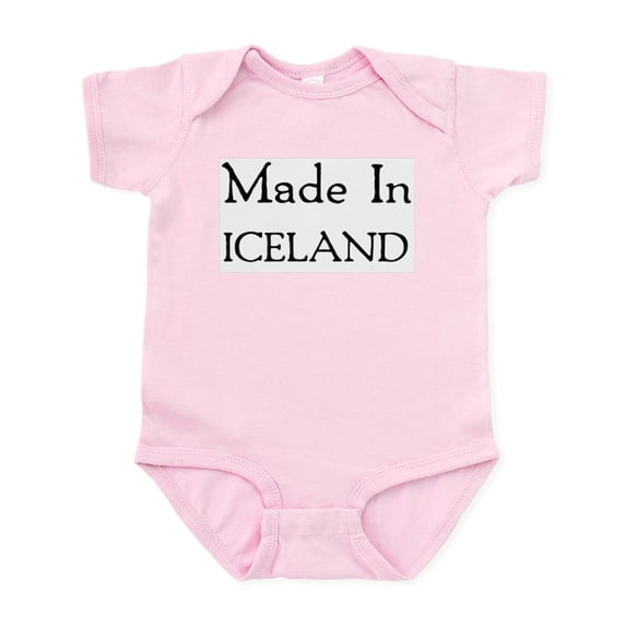 CafePress - Made In Iceland Infant Bodysuit - Baby Light Bodysuit, Size Newborn - 24 Months
