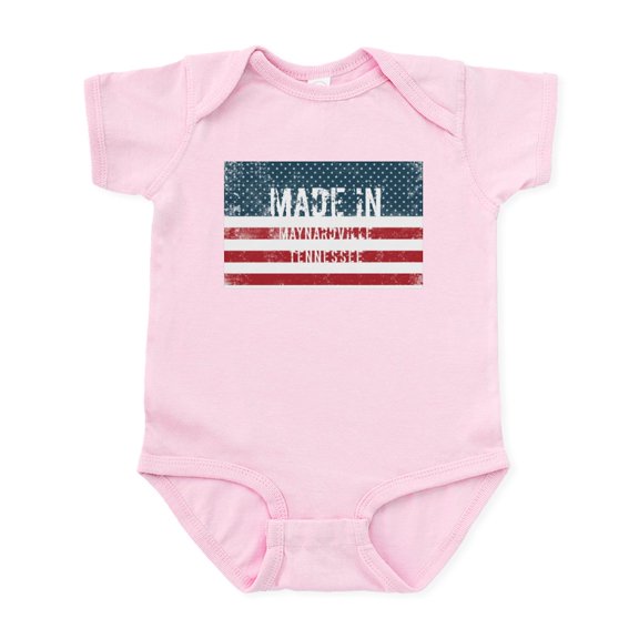 CafePress - Made In Maynardville, Tennessee Body Suit - Baby Light Bodysuit, Size Newborn - 24 Months