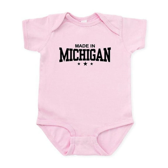 CafePress - Made In Michigan Infant Bodysuit - Baby Light Bodysuit, Size Newborn - 24 Months