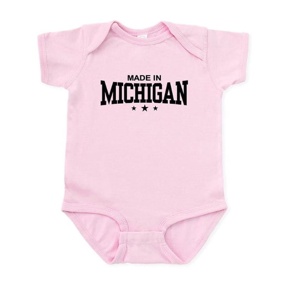 CafePress - Made In Michigan Infant Bodysuit - Baby Light Bodysuit, Size Newborn - 24 Months