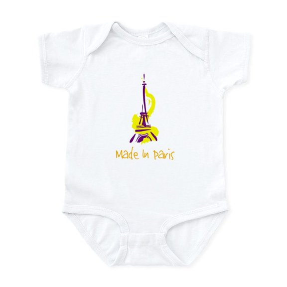 CafePress - Made In Paris Infant Creeper - Baby Light Bodysuit, Size Newborn - 24 Months