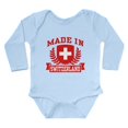 thumbnail image 1 of CafePress - Made In Switzerland Body Suit - Long Sleeve Cotton Baby Bodysuit, 1 of 4