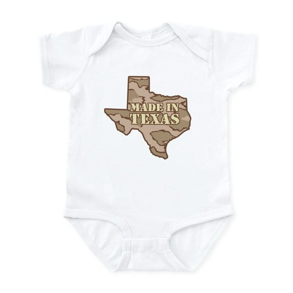 CafePress - Made In Texas Infant Bodysuit - Baby Light Bodysuit, Size Newborn - 24 Months