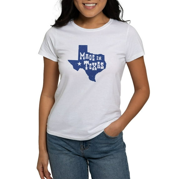 CafePress - Made In Texas Women's T Shirt - Women's Classic T-Shirt