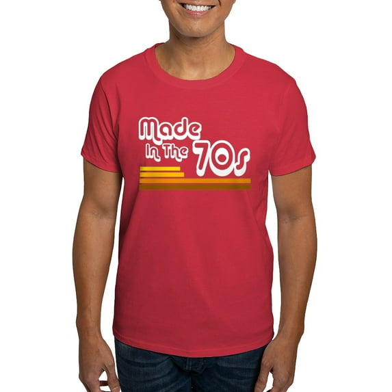 CafePress - Made In The 70S' Dark T Shirt - Men's Classic Graphic Cotton T-Shirt