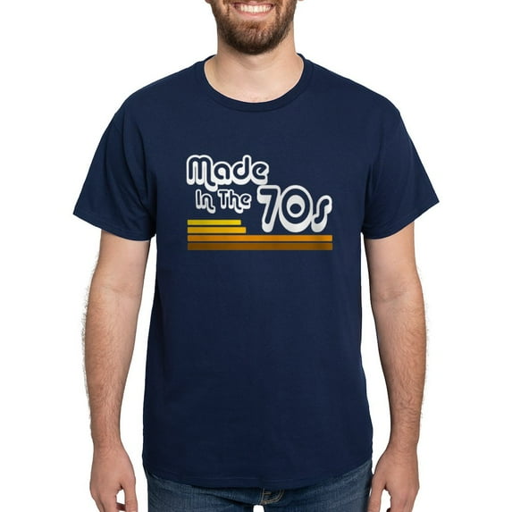 CafePress - Made In The 70S' Dark T Shirt - Men's Classic Graphic Cotton T-Shirt