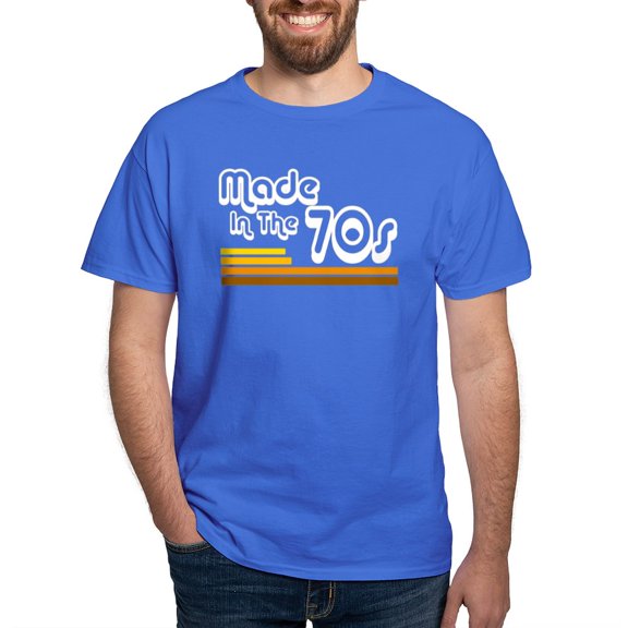 CafePress - Made In The 70S' Dark T Shirt - Men's Classic Graphic Cotton T-Shirt