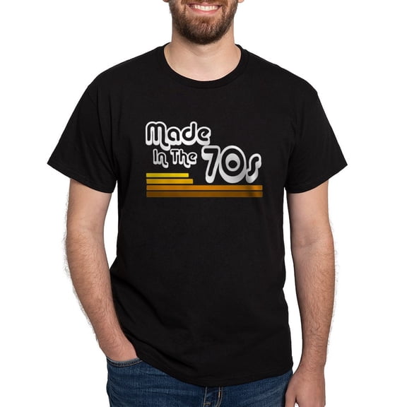 CafePress - Made In The 70S' Dark T Shirt - Men's Classic Graphic Cotton T-Shirt