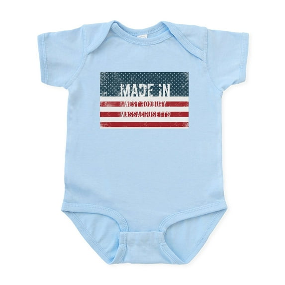 CafePress - Made In West Roxbury, Massachusetts Body Suit - Baby Light Bodysuit, Size Newborn - 24 Months