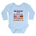 thumbnail image 1 of CafePress - Made USA With German Parts Long Sleeve Infant Body - Long Sleeve Cotton Baby Bodysuit, 1 of 4