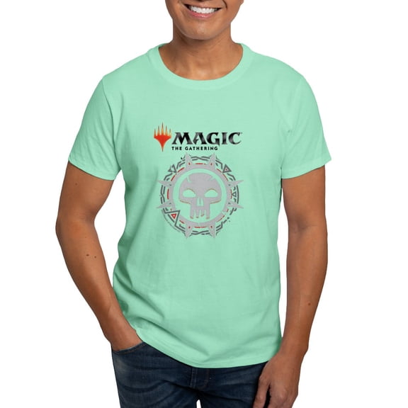 CafePress - Magic Black Mana Symbol T Shirt - Men's Classic Graphic Cotton T-Shirt