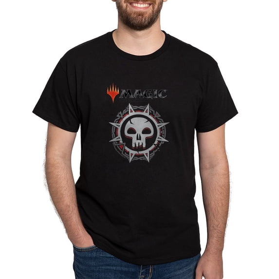 CafePress - Magic Black Mana Symbol T Shirt - Men's Classic Graphic Cotton T-Shirt