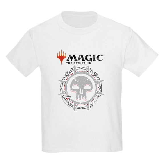 CafePress - Magic Black Mana Symbol T Shirt - Light T-Shirt Kids XS-XL